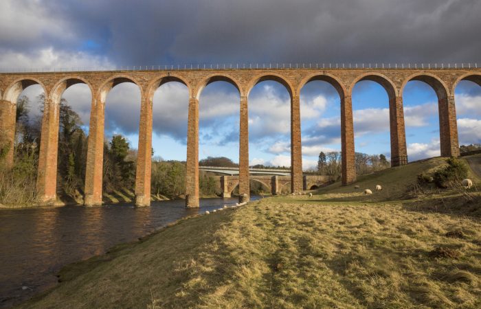 Skotland The Leaderfoot Viaduct,